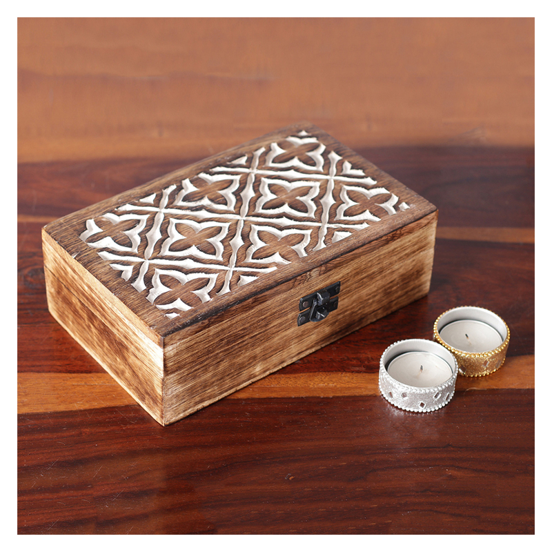 WOODEN STORAGE BOX - 532