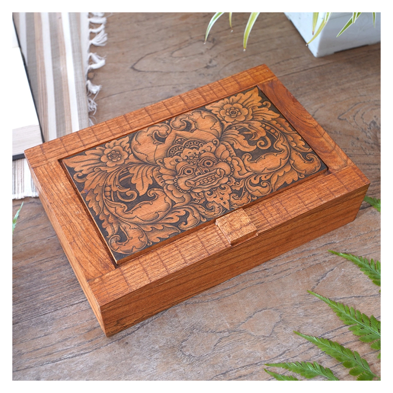 WOODEN STORAGE BOX - 536