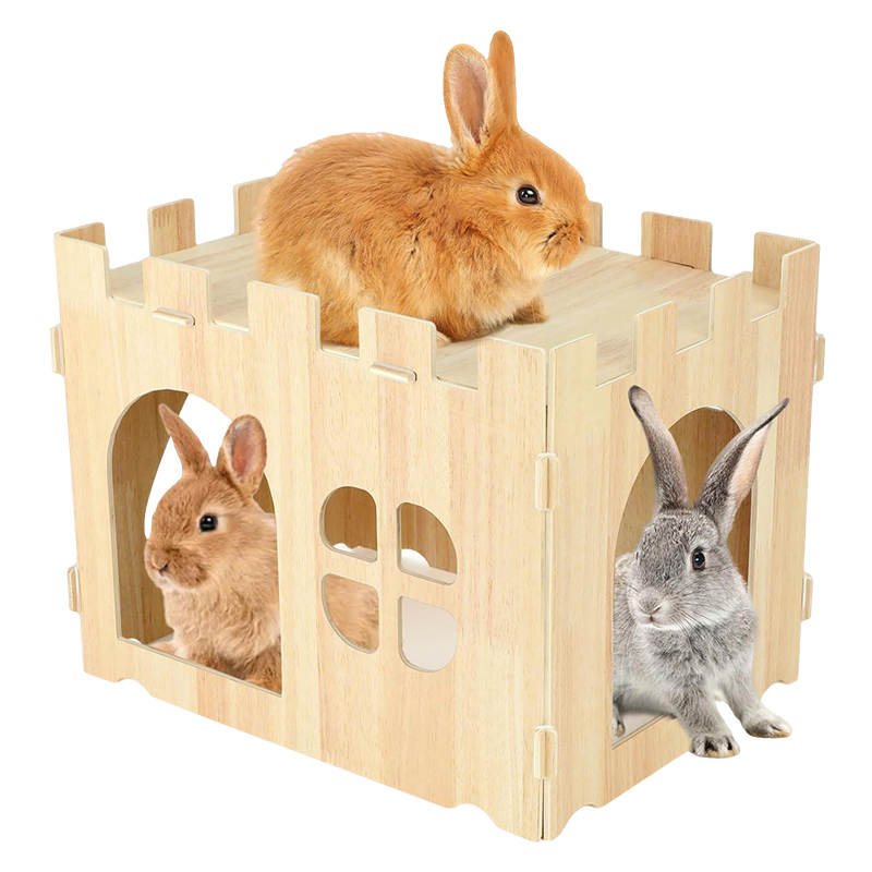 BUNNY HOUSE RABBIT HUTCH-001