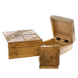 WOODEN STORAGE BOX - 258