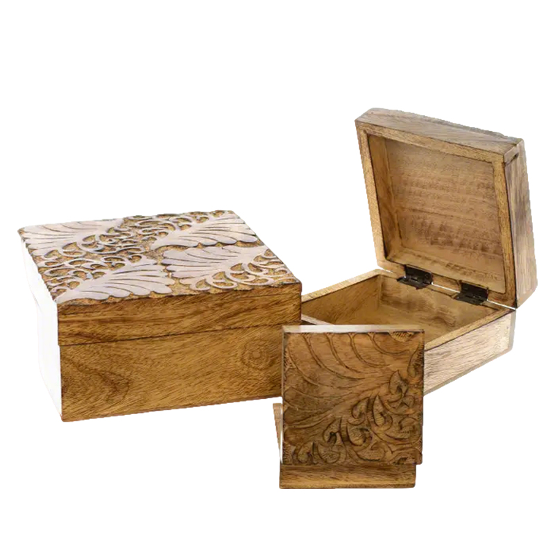 WOODEN STORAGE BOX - 258