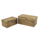 WOODEN STORAGE BOX - 079