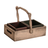 WOODEN CRATE WOODEN BASKET - 025