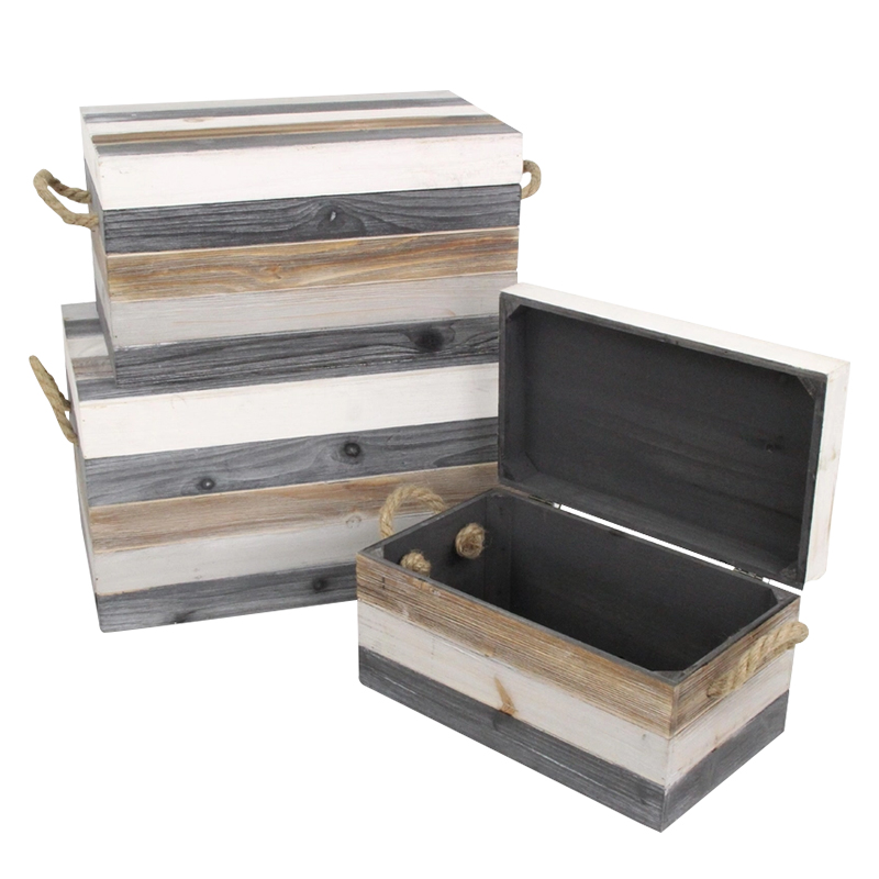 WOODEN STORAGE BOX - 444