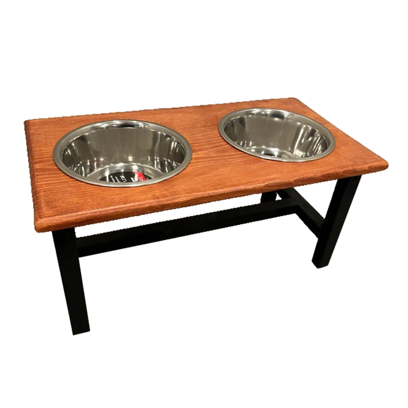 WOODEN CAT DOG FEEDER-008
