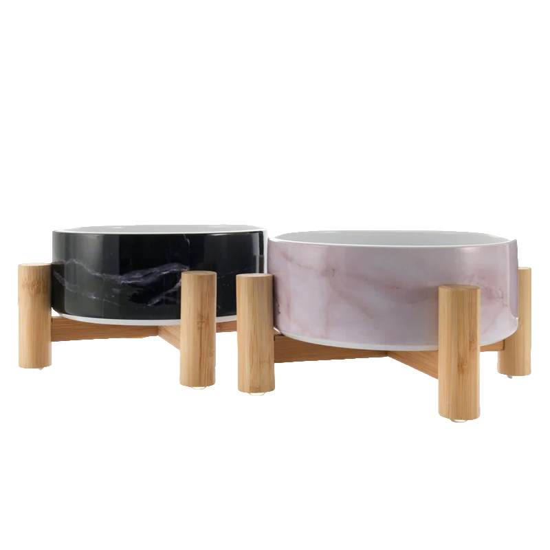 WOODEN CAT DOG FEEDER-003