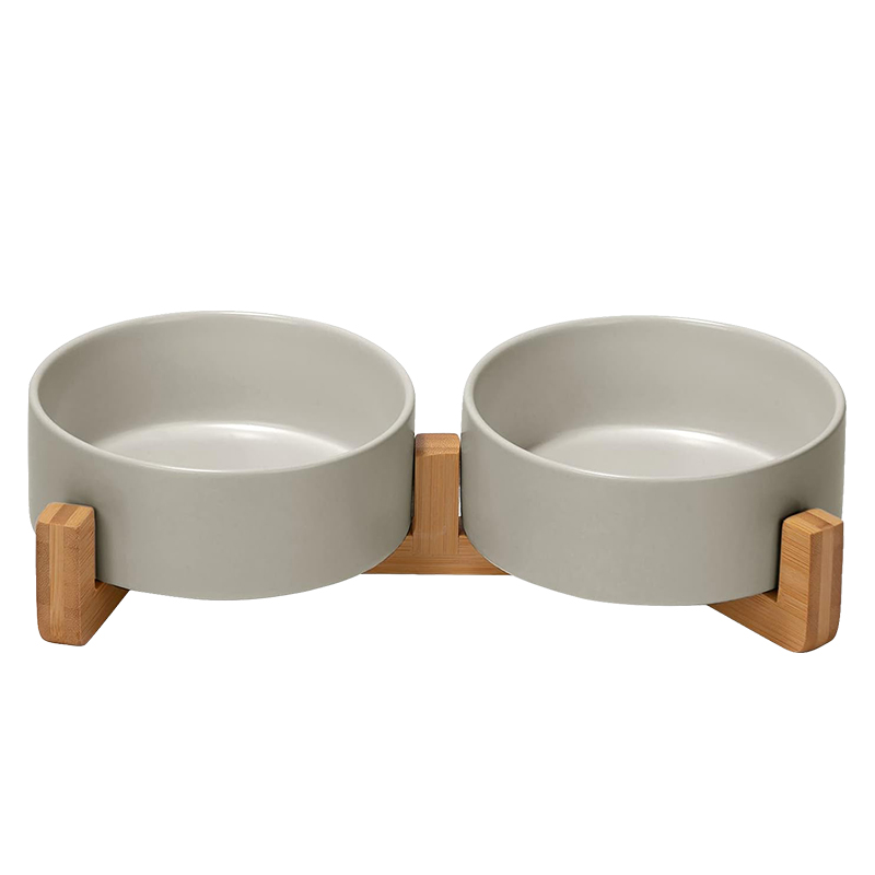 WOODEN CAT DOG FEEDER-006