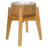 WOODEN CAT DOG FEEDER-012