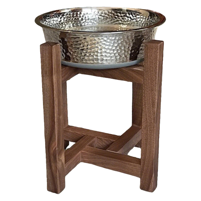 WOODEN CAT DOG FEEDER-016