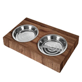 WOODEN CAT DOG FEEDER-026
