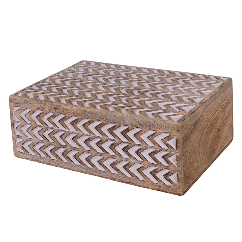 WOODEN STORAGE BOX - 161