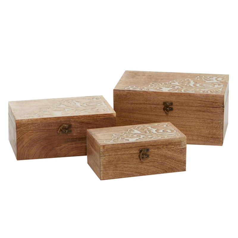 WOODEN STORAGE BOX - 163